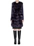 Main View - Click To Enlarge - YVES SALOMON - Fox fur goat leather long gilet