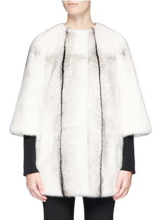 Main View - Click To Enlarge - YVES SALOMON - Stripe mink fur coat