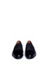 Front View - Click To Enlarge - DRIES VAN NOTEN - Grosgrain panel leather loafers