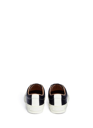 Back View - Click To Enlarge - DRIES VAN NOTEN - Colourblock leather sneakers