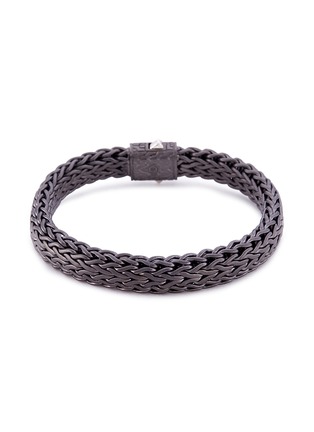 Figure View - Click To Enlarge - JOHN HARDY - Rhodium silver woven chain bracelet