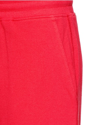 Detail View - Click To Enlarge - 10017 - 'Circumflex' cotton piqué sweat shorts