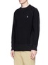 Front View - Click To Enlarge - 10017 - 'Circumflex' cotton piqué sweatshirt