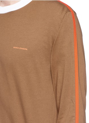 Detail View - Click To Enlarge - 10017 - 'AYSO' contrast trim long sleeve T-shirt