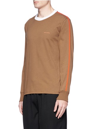 Front View - Click To Enlarge - 10017 - 'AYSO' contrast trim long sleeve T-shirt