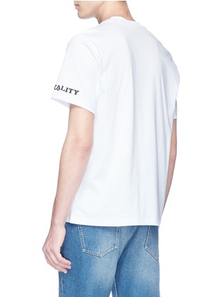 Back View - Click To Enlarge - 8-BIT - 'Fatality' rubber appliqué unisex T-shirt