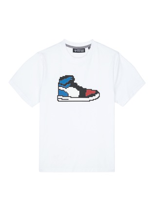 Main View - Click To Enlarge - 8-BIT - 'Americano Sneaker' rubber appliqué unisex T-shirt