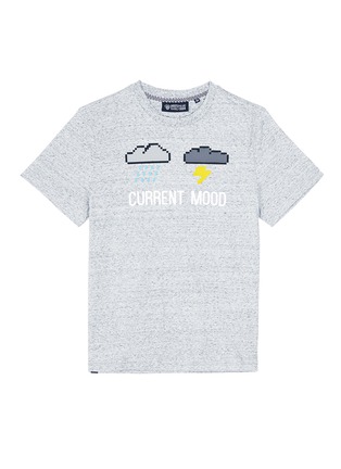 Main View - Click To Enlarge - 8-BIT - 'Current Mood' rubber appliqué unisex T-shirt