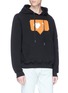 Front View - Click To Enlarge - 8-BIT - 'Do It For The Gram' rubber appliqué unisex hoodie