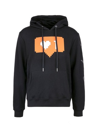 Main View - Click To Enlarge - 8-BIT - 'Do It For The Gram' rubber appliqué unisex hoodie