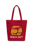 Main View - Click To Enlarge - 8-BIT - 'Beach Bum' rubber appliqué tote bag