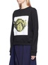 Front View - Click To Enlarge - JW ANDERSON - Lettuce patch cotton sweatshirt