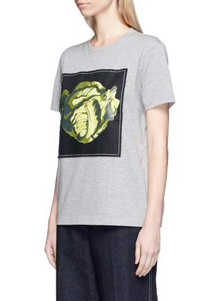 Front View - Click To Enlarge - JW ANDERSON - Lettuce patch cotton jersey T-shirt