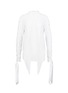 Main View - Click To Enlarge - JW ANDERSON - Lace-up sleeve tie crepe top