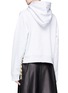 Back View - Click To Enlarge - ACNE STUDIOS - 'Bale B' lace-up outseam hoodie