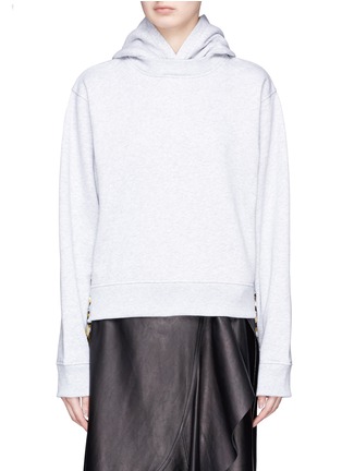 Main View - Click To Enlarge - ACNE STUDIOS - 'Bale B' lace-up outseam hoodie