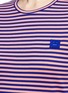 Detail View - Click To Enlarge - ACNE STUDIOS - 'NAPA FACE' STRIPE T-SHIRT