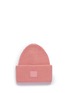 Main View - Click To Enlarge - ACNE STUDIOS - 'PANSY L FACE' EMOTICON PATCH WOOL BLEND BEANIE