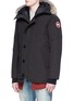 Front View - Click To Enlarge - CANADA GOOSE - 'CHATEAU' FUR TRIM DOWN PADDED PARKA