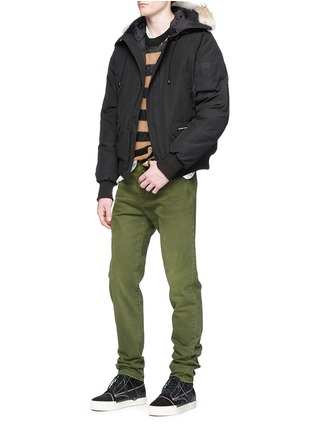 Figure View - Click To Enlarge - CANADA GOOSE - 'Chilliwack' fur hood trim down padded bomber jacket