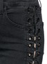 Detail View - Click To Enlarge - MADEGOLD - 'Betty' lace-up skinny denim pants