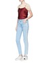 Figure View - Click To Enlarge - MADEGOLD - 'Betty' lace-up skinny denim pants