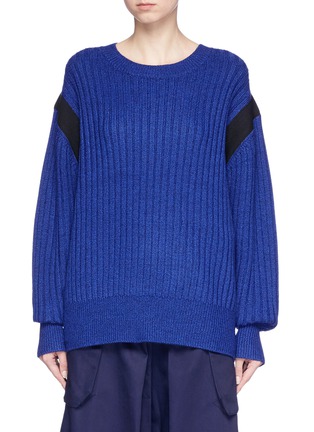 Main View - Click To Enlarge - PUBLIC SCHOOL - 'Nabil' contrast ribbon oversized sweater