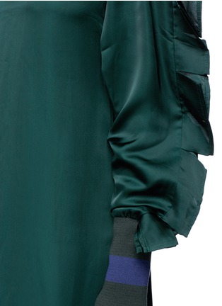 Detail View - Click To Enlarge - MAGGIE MARILYN - 'I've Built My Life Around You' satin dress