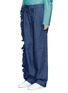 Front View - Click To Enlarge - MAGGIE MARILYN - 'I'll Stand Beside You' ruffle outseam denim pants