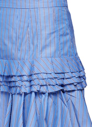 Detail View - Click To Enlarge - MAGGIE MARILYN - 'Composed' pleated stripe skirt