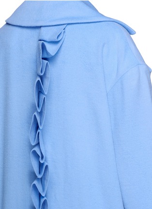 Detail View - Click To Enlarge - MAGGIE MARILYN - 'Unspeakable Love' ruffle back oversized melton coat