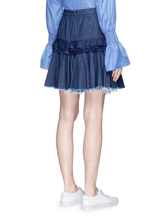 Back View - Click To Enlarge - MAGGIE MARILYN - 'Composed' pleated denim skirt