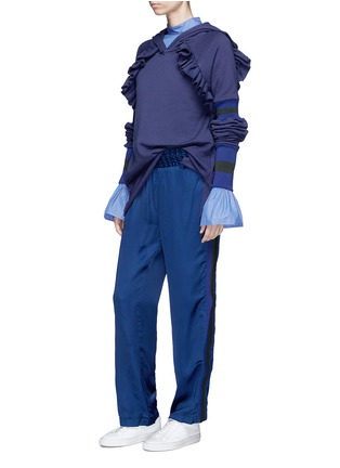 Figure View - Click To Enlarge - MAGGIE MARILYN - 'Change the Rules' sateen track pants