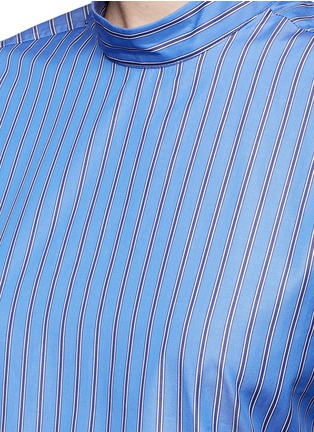 Detail View - Click To Enlarge - MAGGIE MARILYN - 'Revolution' ruffle cuff stripe shirt