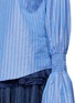 Detail View - Click To Enlarge - MAGGIE MARILYN - 'Revolution' ruffle cuff stripe shirt