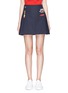 Main View - Click To Enlarge - MIRA MIKATI - Scout patch pleated canvas wrap kilt skirt