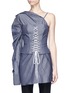 Main View - Click To Enlarge - STRATEAS CARLUCCI - 'Bound' pinstripe corset
