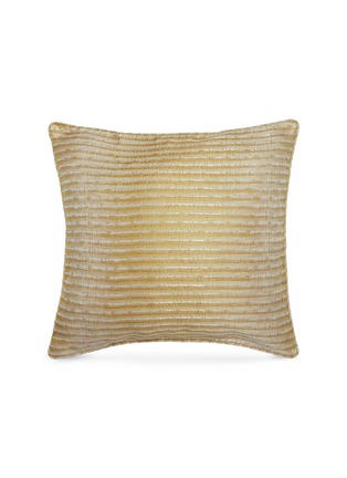 Main View - Click To Enlarge - FRETTE - Kapok cushion cover – Yellow/Ivory