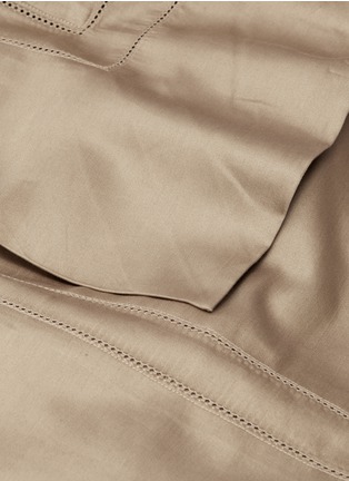 Detail View - Click To Enlarge - FRETTE - Doppio Ajour queen size duvet set – Cinnamon
