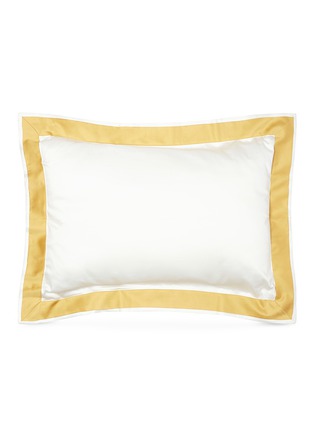 Main View - Click To Enlarge - FRETTE - Flying standard sham – Ivory/Saffron Yellow