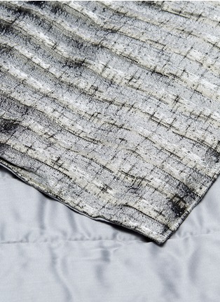 Detail View - Click To Enlarge - FRETTE - Kapok light king size quilt – Black/Grey