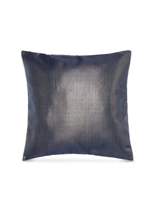 Main View - Click To Enlarge - FRETTE - Darlington cushion cover – Black/Navy Blue