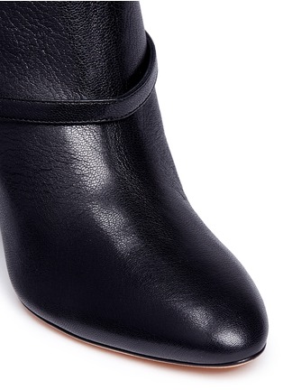 Detail View - Click To Enlarge - ALCHIMIA DI BALLIN - 'Kari' belted nappa leather slip-on boots