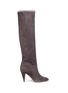 Main View - Click To Enlarge - ALCHIMIA DI BALLIN - 'Dysnoma' stingray effect piping chamois leather knee high boots