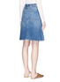 Back View - Click To Enlarge - ACNE STUDIOS - 'Blå Konst Shadow' denim A-line skirt