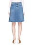 Main View - Click To Enlarge - ACNE STUDIOS - 'Blå Konst Shadow' denim A-line skirt