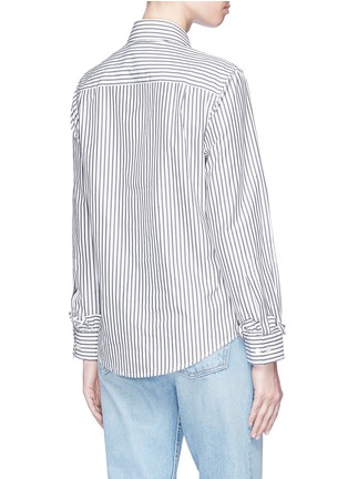 Back View - Click To Enlarge - 74017 - Ruffle stripe poplin shirt