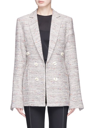 Main View - Click To Enlarge - GEORGIA ALICE - 'Ga' double breasted tweed blazer