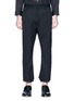 Main View - Click To Enlarge - SULVAM - Raw cuff cropped wool pants