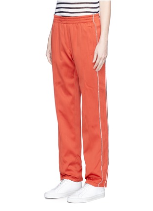 Detail View - Click To Enlarge - OPENING CEREMONY - Stripe outseam reversible silk track pants